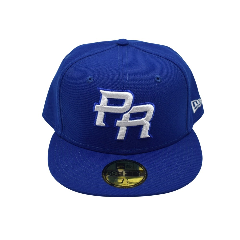New Era 59FIFTY Puerto Rico PR WBC World Baseball Fitted Hat Cap 7 1/2 Blue NWT‎